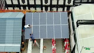 Off-grid solar power system installation