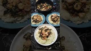 #The #Ultimate Mouthwatering Cabbage Leaf Vegetable Shrimp Recipe Cuisine!#shorts