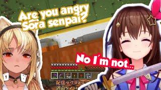 Flare got scared with Sora chan[Hololive]