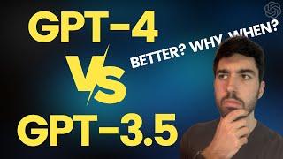 GPT-4 vs GPT-3.5. Which is better, why?