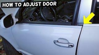 HOW TO ADJUST CAR DOOR THAT DOES NOT CLOSE demonstrated on PORSCHE