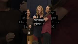 MS Science Teacher Surprised With $25K #MilkenAward | #shorts