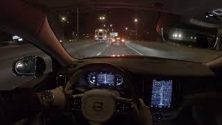 2024 Volvo S60 B5 AWD - POV Night Time Drive