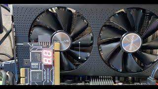 Кулера не крутятся, нет изо  Еще одна типовуха Sapphire RX570