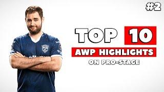 ТОП 10 МОМЕНТОВ С AWP НА PRO-СЦЕНЕ В CS:GO #2