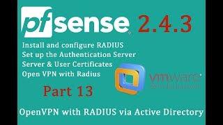 PfSense 2.4.3 OpenVPN with RADIUS via Active Directory - pfSense Part 13