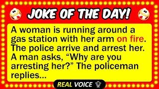  BEST JOKE OF THE DAY! - While at a gas station, a man noticed a woman smoking as... | Funny Jokes