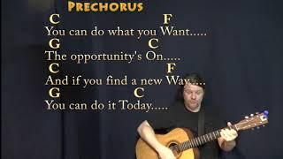 If You Want To Sing Out (Cat Stevens) Strum Guitar Cover Lesson in C with Chords/Lyrics