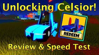 Unlocking Season 8 Level 10 Celsior in Roblox Jailbreak! Speed Test & Review