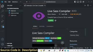 This VS Code Extension Will Compile Your SCSS or SASS to CSS in Realtime Full Setup