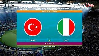 PES 2020 - TURKEY vs ITALY - UEFA EURO 2020 - Gameplay PC