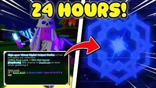 USING NEW 'HOLOGRAMMER' DEVICE For 24 HOURS in ROBLOX SOL'S RNG!