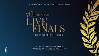 Premiere Opera Foundation International Vocal Competition Finals - Live from NYC - 8 December 2023