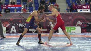 1/8 GR - 59 kg: S. BERGE (NOR) df. J. MARTINEZ ABE (ESP) by TF, 8-0