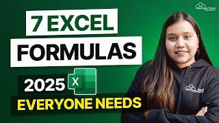 Top 7 Essential Excel Formulas for Data Analysts in 2025