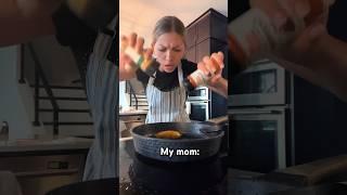 Me VS my mom when COOKING: ‍ | Gabriella Triple Charm #shorts