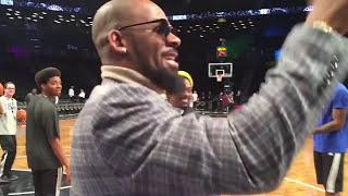 R. Kelly Drills a 3-Pointer With a Cigar in His Mouth at Brooklyn Nets Game