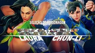 STREET FIGHTER V CHARACTER SELECT SCREEN (initial Vanilla roster)