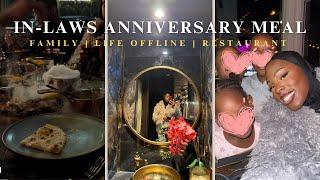 COME WITH US TO MY IN-LAWS ANNIVERSARY DINNER | FAMILY TIME | AMEENAROSHAE OFFLINE