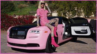 MY NEW PINK ROLLS ROYCE WRAITH... CAR TOUR! | Jeffree Star