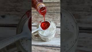 Rooh Afza with CHIA SEEDS  | Perfect Sharbat #sharbat #shorts #viral #drink #summer #trending