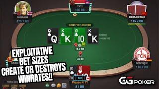 100 NL Rush N Cash Live Play! Learn Exploitative Bet Sizes