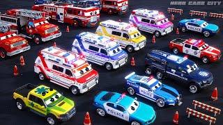 Police Cars, Fire Trucks & Ambulances Save City Cars from Zombies! Epic Action-Packed Rescue Mission