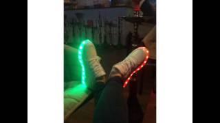 Светящиеся кроссовки с LED подсветкой, модель: FL 01 (instagram: lightway.shop)