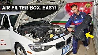 BMW AIR FILTER BOX REMOVAL REPLACEMENT BMW F30 F31 F34 320i 328i