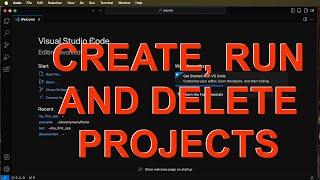 Visual Studio Code - How to Create and Delete Projects #code #vscode  #macbook