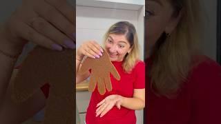 His hand ended up inside the cake she was making for her son.