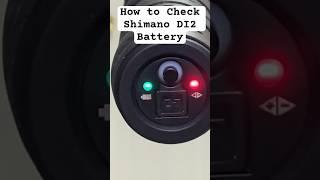 How To Check Shimano Di2 Battery Status #shimano #di2