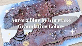 Today's Turn is the Beautiful Kuretake Granulating Color Aurora Blue