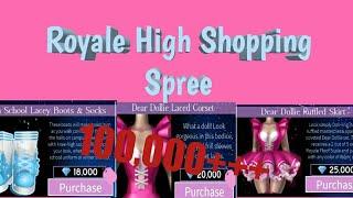 ROYALE HIGH SHOPPING SPREE! I 100,000++I PauleenTV