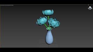 ТехРис. Работа в программе 3ds max. Каркасное моделирование (Цветы)