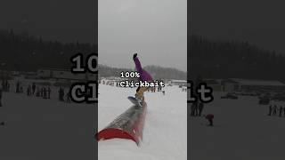 Cool Snowboard Trick Nosepress #snowboarders #snowboarding #snowboard #snowboardtricks #terrainpark