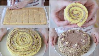 TORTA NOCCIOTELLA di Benedetta -  Hazelnuts Nutella Roll cake Recipe