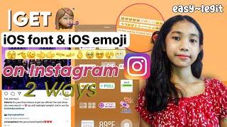 iOS 15 Emoji & iOS Font on INSTAGRAM "2 Ways" How To |Lovely Umali