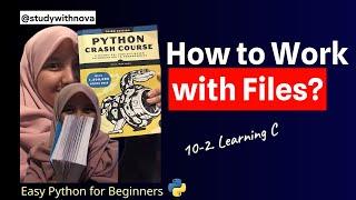 #68 Let's Code Python Crash Course | studywithnova