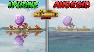 iPhone vs Android (Graphics Comparison) PUBG Mobile Ultra HD Gameplay iOS vs Android