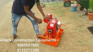 Concrete vibrator with plate Greaves engine petrol Altech Equipments