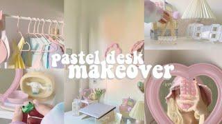 pastel desk makeover  + HUGE shopee haul!!