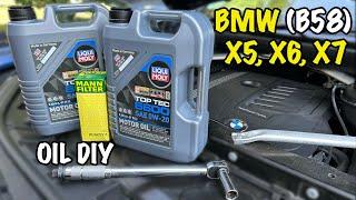 BMW X5, X6, X7 (B58) Engine Oil Change DIY