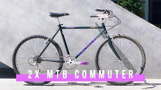 2x low gear mountain bike commuter - vintage mtb restoration / build