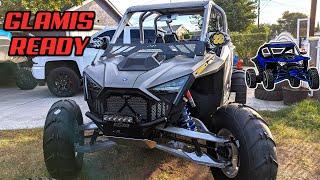 RZR PRO R gets Mirrors, Lights, Grill, Paddles. Ready for GLAMIS Ep 368