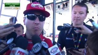 Busch tight-lipped after meeting in NASCAR hauler