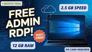 How to Create Free RDP | 12GB RAM+2.5GB SPEED | Admin Access | Fast Internet New Method | PKDIGITS