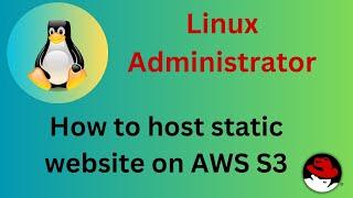 How to host static website on AWS S3 | Static Web Hosting on Amazon S3  Step by Step