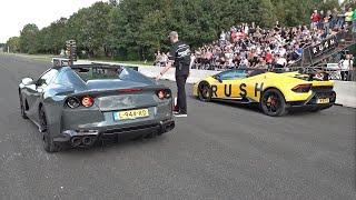 Ferrari 812 GTS vs Lamborghini Huracán Performante Spyder