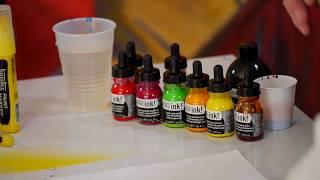 Liquitex Professional Acrylic Ink Demo by Jimmy Leslie - Jerrys Artarama